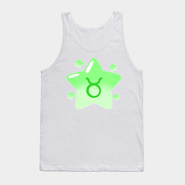 Astrological Sign Star - Taurus Tank Top by leashonlife